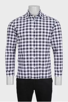 Мужская рубашка в клетчатый принт Damier