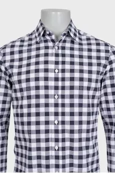 Мужская рубашка в клетчатый принт Damier