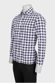 Мужская рубашка в клетчатый принт Damier