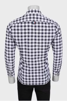 Мужская рубашка в клетчатый принт Damier