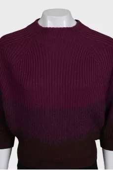 Wool sweater with wide sleeves