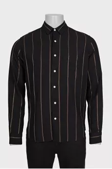 Men's slim striped shirt