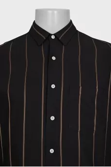 Men's slim striped shirt