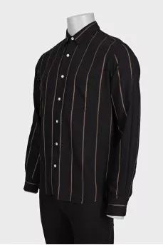Men's slim striped shirt