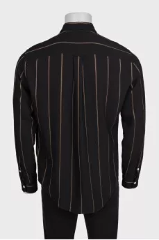 Men's slim striped shirt