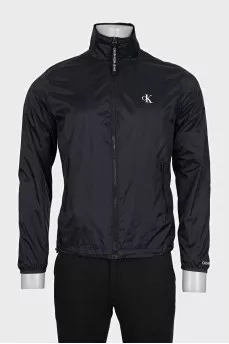 Men's black jacket with brand logo
