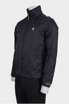 Men's black jacket with brand logo