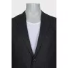 Men's straight jacket with a small print