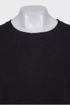 Black jumper decorated with crystals