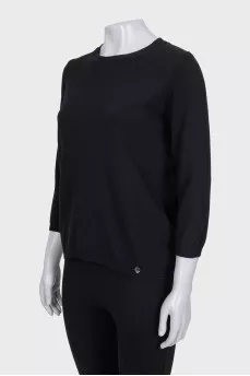 Black jumper decorated with crystals