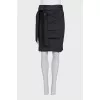Gray skirt with frills