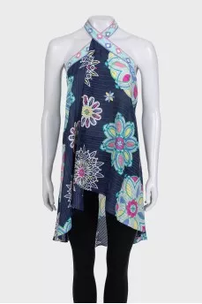 Beach blouse with ties