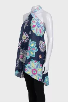 Beach blouse with ties