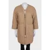 Brown jacket with wide sleeves