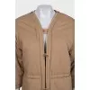 Brown jacket with wide sleeves