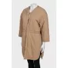 Brown jacket with wide sleeves