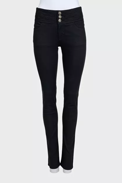 Джинси чорного кольору skinny fit