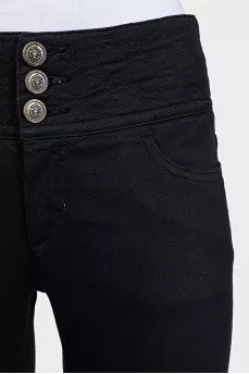 Black skinny fit jeans