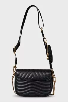 New Wave Multi-Pochette Crossbody Bag in Black