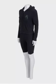 Black suit with cycling shorts