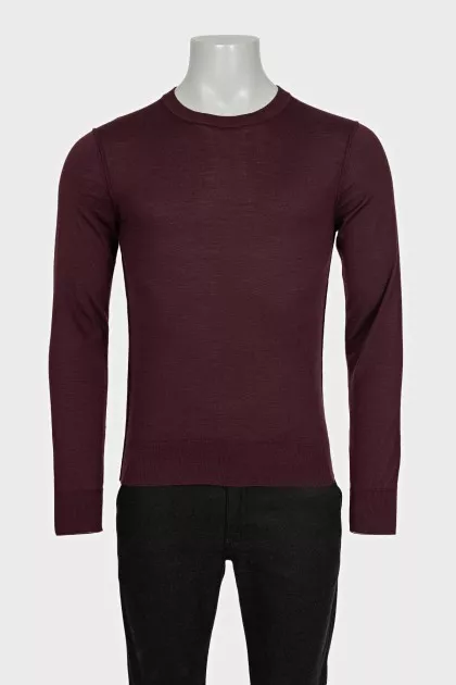 Men's purple cashmere jumper