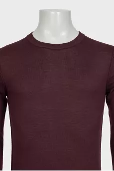 Men's purple cashmere jumper