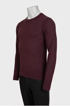 Men's purple cashmere jumper