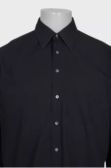 Men's black striped shirt