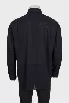 Men's black striped shirt