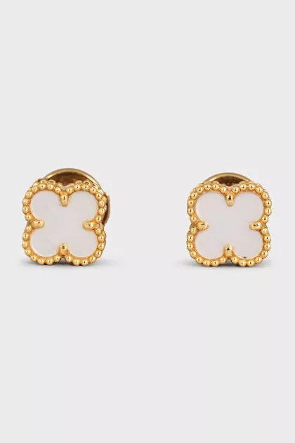 Sweet Alhambra gold earrings