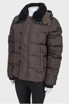 Dark green hooded jacket