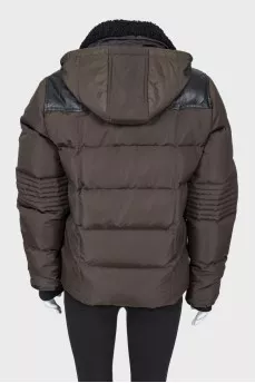 Dark green hooded jacket