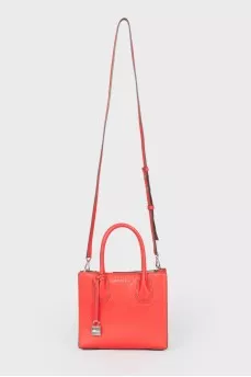 Red bag with a metal lock