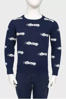 Children's sweatshirt with print "races"