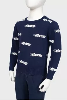 Children's sweatshirt with print "races"