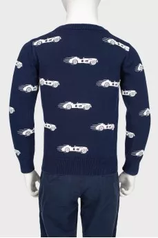 Children's sweatshirt with print "races"