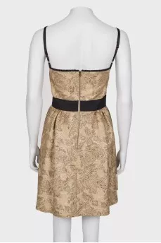 Golden dress with lurex
