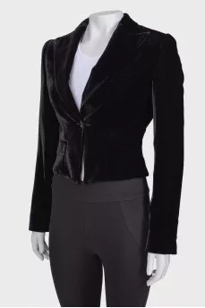 Velor black jacket