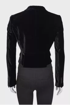 Velor black jacket