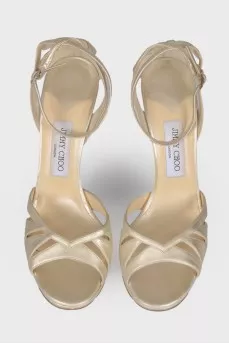 Light golden sandals