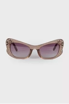 Sunglasses with rhinestones