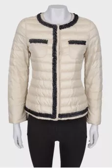 Dairy jacket with ruffles