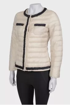Dairy jacket with ruffles