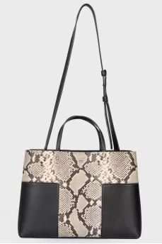 Сумка Two-Tone Snakeskin Tote