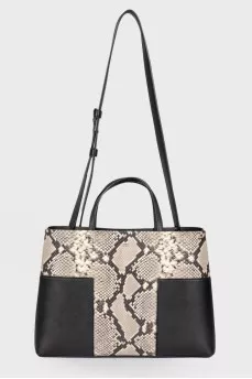 Сумка Two-Tone Snakeskin Tote