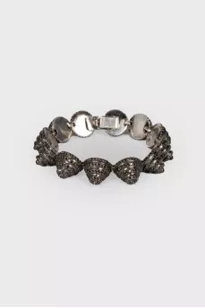 Bracelet with spikes in rhinestones