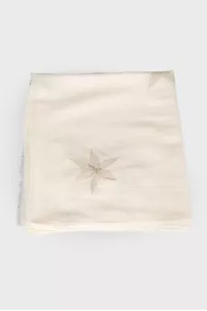 Scarf with embroidered flowers