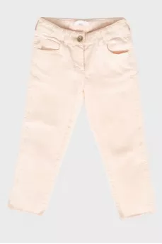 Children's pink jeans