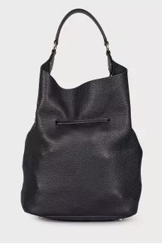 Leather bag with tassels