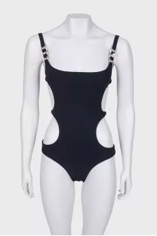 Black swimsuit with tag